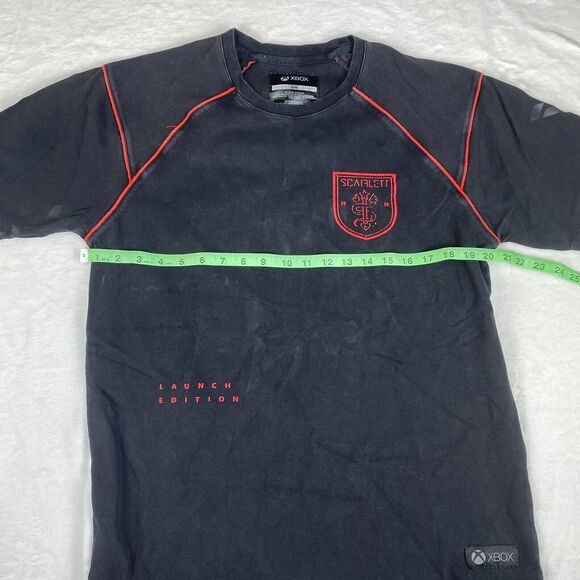 XBOX Tee Shirt Mens Large Black Scarlett Microsoft Launch Edition Meta Pullover - Picture 4 of 7